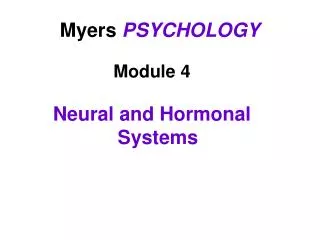Myers PSYCHOLOGY