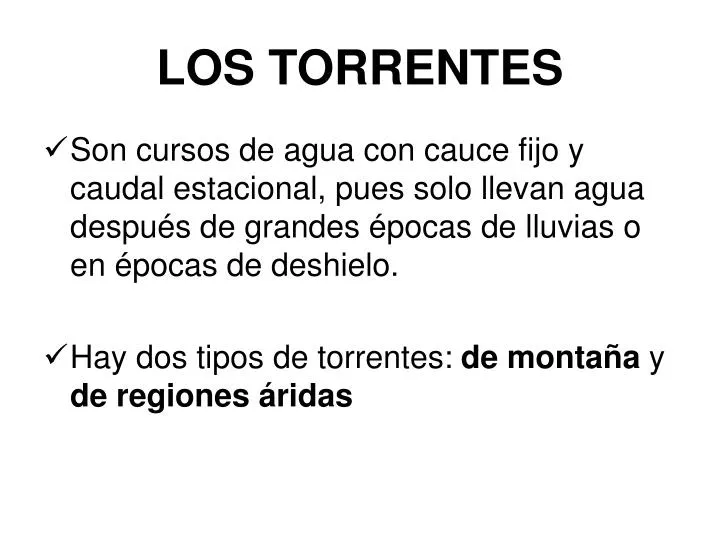 los torrentes