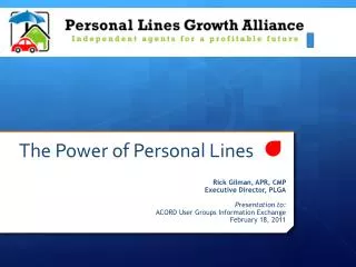 The Power of Personal Lines