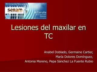 lesiones del maxilar en tc