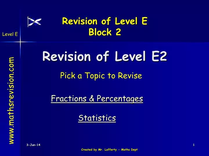 revision of level e2
