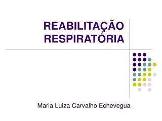 reabilita o respirat ria
