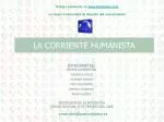 LA CORRIENTE HUMANISTA - slide 1