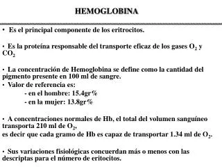 HEMOGLOBINA