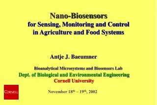 Bioanalytical Microsystems and Biosensors Lab