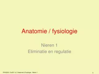 anatomie fysiologie