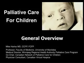 Palliative Care For Children