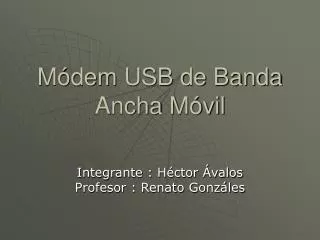 m dem usb de banda ancha m vil