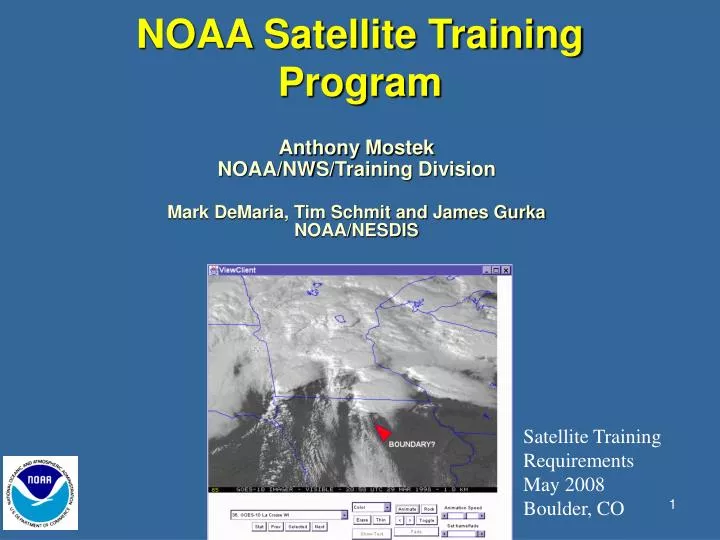 noaa satellite training program