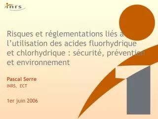 Risques et réglementations liés à l’utilisation des acides fluorhydrique et chlorhydrique : sécurité, prévention et envi