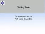 Writing Style - slide 1