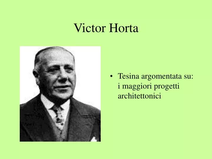 victor horta