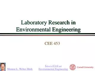 laboratory research in environmental engineering