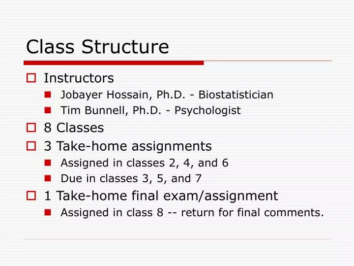 class structure