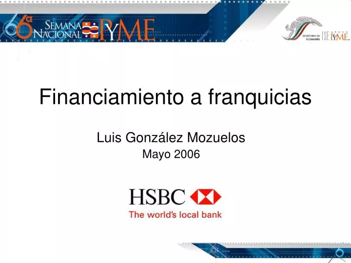 financiamiento a franquicias