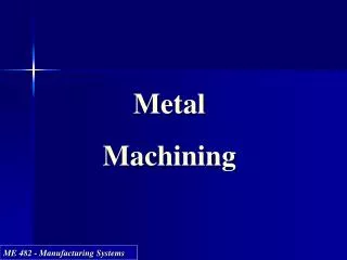 Metal Machining