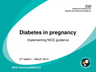 Diabetes in pregnancy