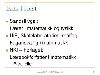 Erik Holst