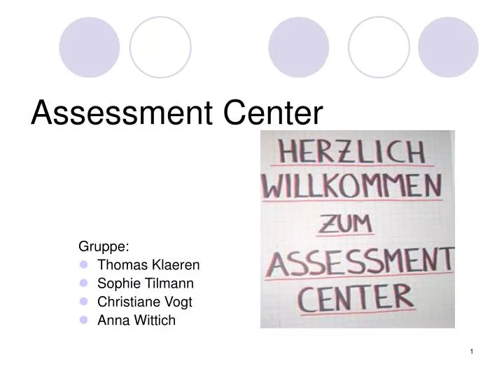 assessment center