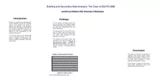Bowling and Secondary Data Analysis: The Case of EDLPS 598BJennifer Lee Hoffman