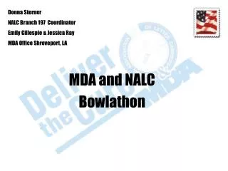 MDA and NALC Bowlathon