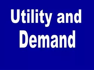 Utility and