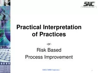 Practical Interpretation of Practices