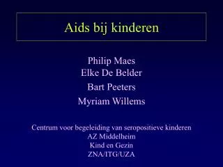 Aids bij kinderen