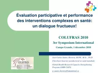 valuation participative et performance des interventions complexes en sant un dialogue fructueux