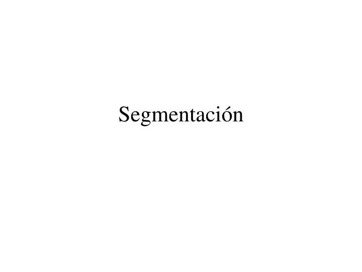 segmentaci n
