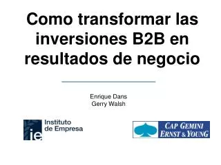 como transformar las inversiones b2b en resultados de negocio