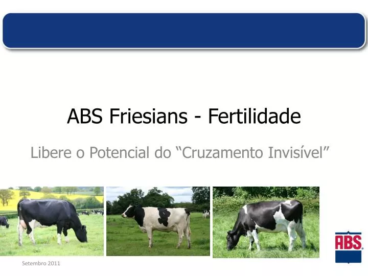 abs friesians fertilidade