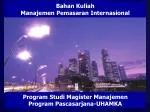 Bahan Kuliah Manajemen Pemasaran Internasional - slide 1
