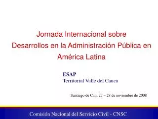 Comisión Nacional del Servicio Civil - CNSC