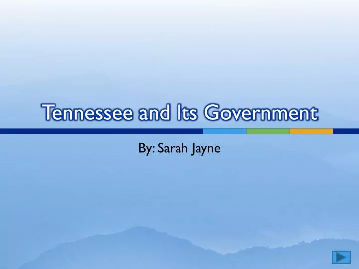 tennessee and its government