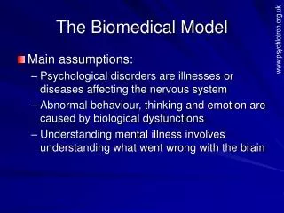 The Biomedical Model