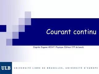 Courant continu