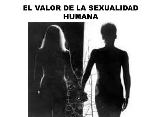 EL VALOR DE LA SEXUALIDAD HUMANA