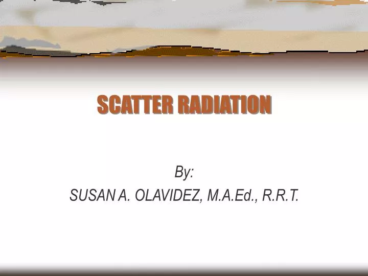 scatter radiation