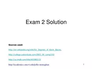 Exam 2 Solution