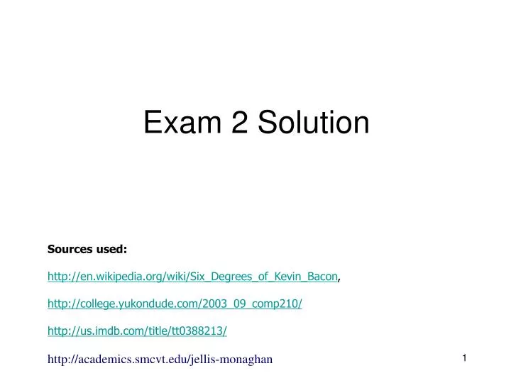 exam 2 solution