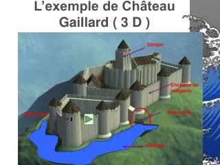 l exemple de ch teau gaillard 3 d