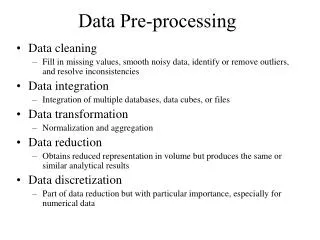 Data Pre-processing