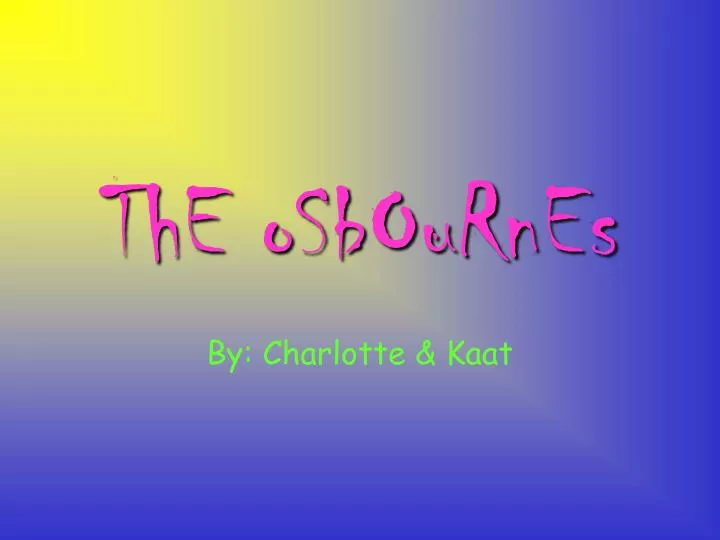 the osbournes