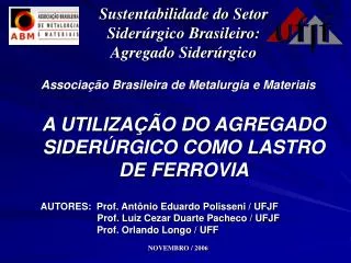Associação Brasileira de Metalurgia e Materiais