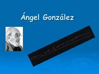 ngel gonz lez