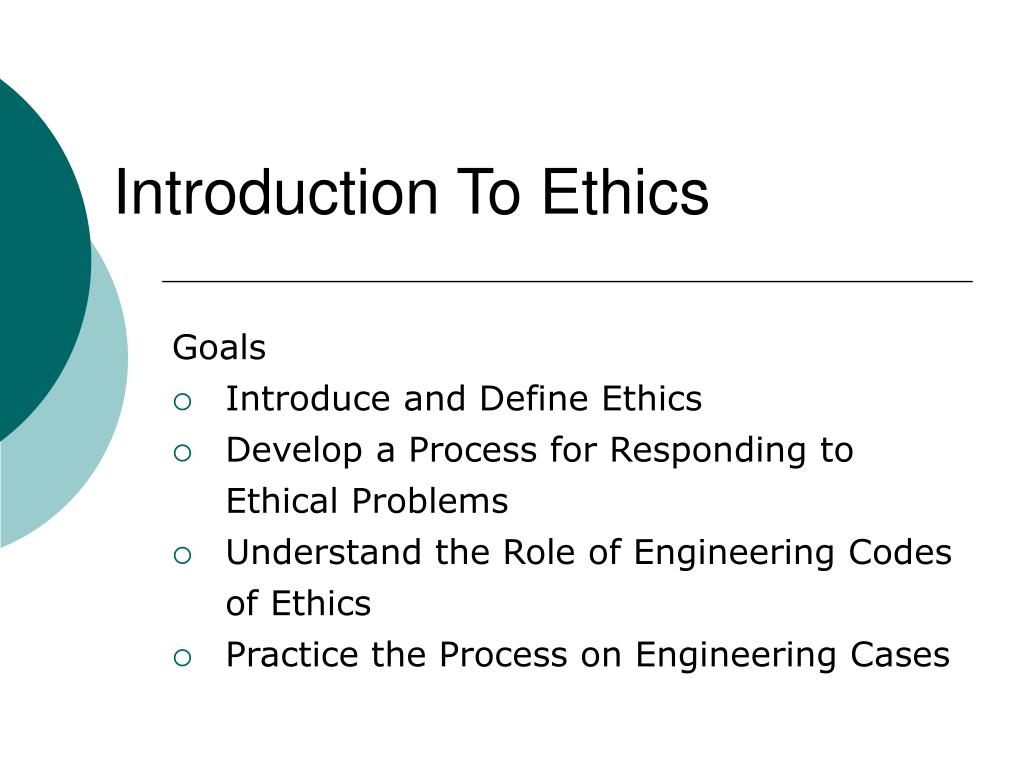 PPT - Introduction To Ethics PowerPoint Presentation, free download ...