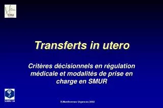 transferts in utero