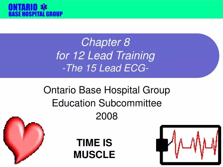 chapter 8 for 12 lead training the 15 lead ecg