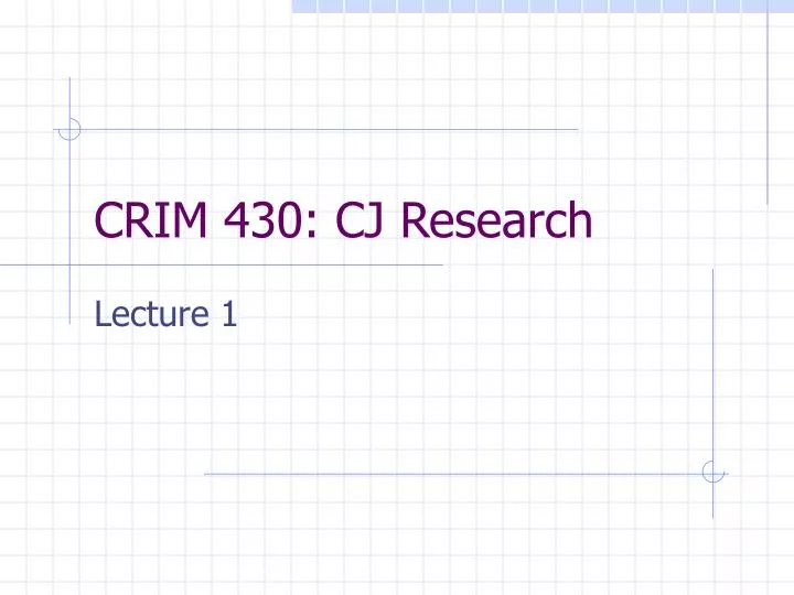 crim 430 cj research